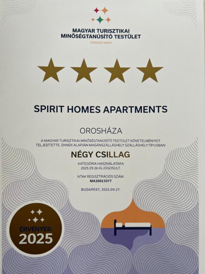 Spirit Homes Apartments Oroshaza Exterior photo